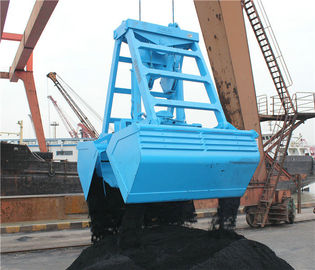 China Marine Grab Wireless Remote Control Coal Grab On Deck Crane , Customized Color supplier