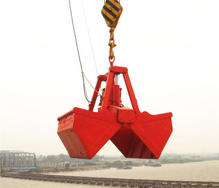 China ISO Standard 25T 6 - 12m³ Electro Hydraulic Clamshell Grab  for Bulk Carrier Ship Crane supplier