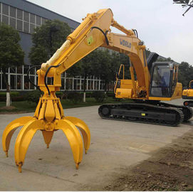 China Orange peel grab bucket excavator rotating hydraulic grab supplier